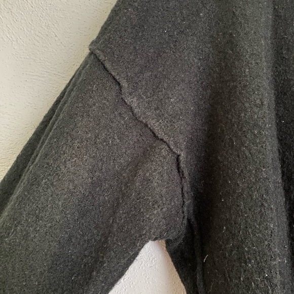 Free People Sweater Size Small Oversized Button Down Cardigan Wool Blend - Picture 5 of 11